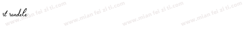 rt rondele字体转换